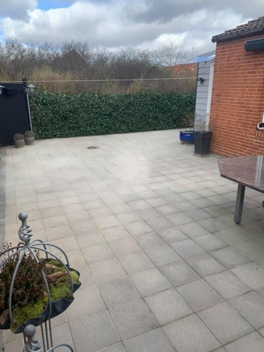 flisebelægning af terrasse